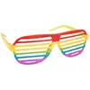 Motomo Lunettes barreaux multicolores arc-en-ciel