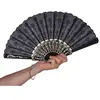 Motomo EVENTAIL TISSU ET PLASTIQUE NOIR 45CM