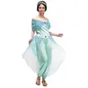 Costume adulte femme princesse orientale L-XL en bleu (x1) REF/66503
