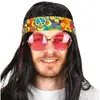 Non communiqué 1 Bandeau pour cheveux thème Hippie/Année 60 multicolore REF/66669 Accessoire de déguisement - Marque ptit clown
