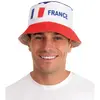 P'TIT CLOWN CHAPEAU BOB TISSU SUPPORTER FRANCE ADULTE Multicolore