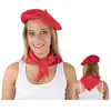 PTIT CLOWN Béret Adulte en Laine de Couleur Rouge
