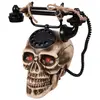 téléphone tête de mort sonore lumineux 22x25cm noir - ptitclown 38629