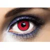 LENTILLES DE CONTACT ROUGE CERCLE NOIR