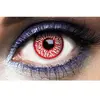PTIT CLOWN Lentilles de contact - Zombie - Rouge - Taille unique - Synthétique - Adultes