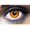Lentilles de contact Loup Garou - PTIT CLOWN - Rouge avec iris jaune -...
