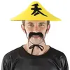Chapeau feutre chinois jaune