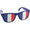 PTIT CLOWN Lunettes France adulte (x1) REF/10102 Tricolore: bleu, blanc et rouge