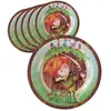 Sachet 6 assiettes carton Robin des Bois™ 22 cm