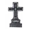 P'tit Clown DÉCORATION CROIX PIERRE TOMBALE 61CM- DECORATION DE FETE HALLOWEEN Gris