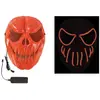 Masque lumineux citrouille terrifiante à led