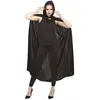 Cape - Velours - Noir - Avec capuche - Pour adulte - Mixte