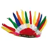 Coiffe indien multicolore 14 plumes FETE-18670