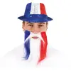 PTIT CLOWN Moustache et barbe - bleu, blanc, rouge