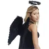 Serre-tête halo-auréole d'ange, noir