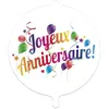 P'TIT Clown re19014, Ballon mylar alu Joyeux Anniversaire, Multicolore