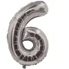 Ballon aluminium chiffre argenté 85 cm