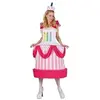 Costume adulte femme gâteau d'anniversaire