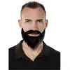 Motomo Moustache + collier - noire