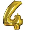 P'TIT Clown re70004, Ballon alu mylar 30cm CHIFFRE 4, Or