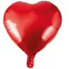 Ballon aluminium - PTIT CLOWN - re71901 - Coeur rouge 37 cm - Mylar haute qualité - Compatible hélium