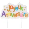 Bougies lettres Joyeux Anniversaire Multicolore
