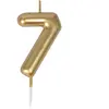 Bougie anniversaire OR chiffre 7