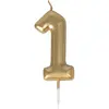 Bougie anniversaire OR chiffre 1