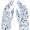 Paire de Gants à sequin argents
