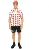 Déguisement Cycliste Sauciflex Blanc/Rouge adulte, S/M