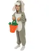 Déguisement enfant peluche Lapin avec panier 3/4 ans FETE-23836