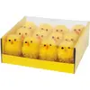 Lot de 12 mini poussins 4cm Décoration Pâques