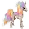 FIGURINE SQUELETTE LICORNE PLASTIQUE 21CM RAINBOW