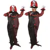 AUTOMATE CLOWN DOUBLE TÊTE ANIMÉ SON LUMIÈRE 180CM   - DECORATION DE FETE HALLOWEEN
