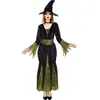 déguisement robe longue sorcière noir vert femme - s/m - noir - ptitcl...