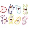 Lot de 40 confettis de table Lapins Crétins