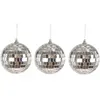 P'TIT Clown re23458, Lot de 3 boules à facettes disco 8 cm à suspendre