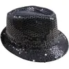Chapeau Borsalino en tissu sequins noir - PTIT CLOWN - Adulte