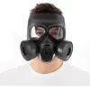 Accessoire déguisement masque à gaz noir adulte factice (x1) REF/21076
