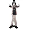 automate clown maléfique animé son lumière 160cm - ptitclown 22237