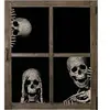PTIT CLOWN 3 Stickers squelettes pour décoration de fenêtre Halloween 40cm REF/22994
