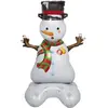 Ballon alu Bonhomme de neige 120 cm à poser
