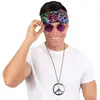 Set hippie bandeau, collier et lunettes