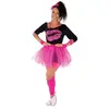 Set déguisement années 80 tutu rose