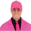 Casquette rose fluo