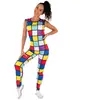 Combinaison fluo adulte - PtitClown - Multicolore - S/M