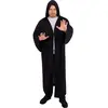Cape noire de sorcier à capuche adulte taille L/XL FETE-22160
