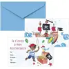 P'tit Clown - Carton invitation - pirates - lot de 8 - ref 22484