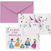 P'tit Clown - Carton invitation - princesses - lot de 8 - ref 22485