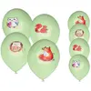 Lot de 8 ballons anniversaire Animaux de la forêt